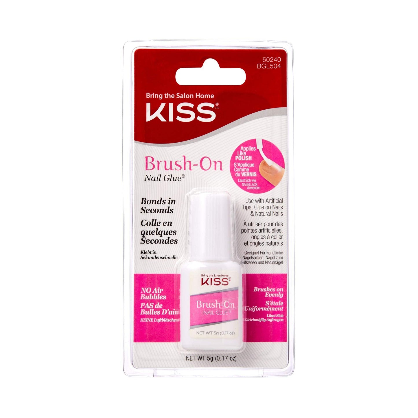 Kiss Products Brush-On Nail Glue, 0.05 Pound Beauty & Personal Care Kiss Products