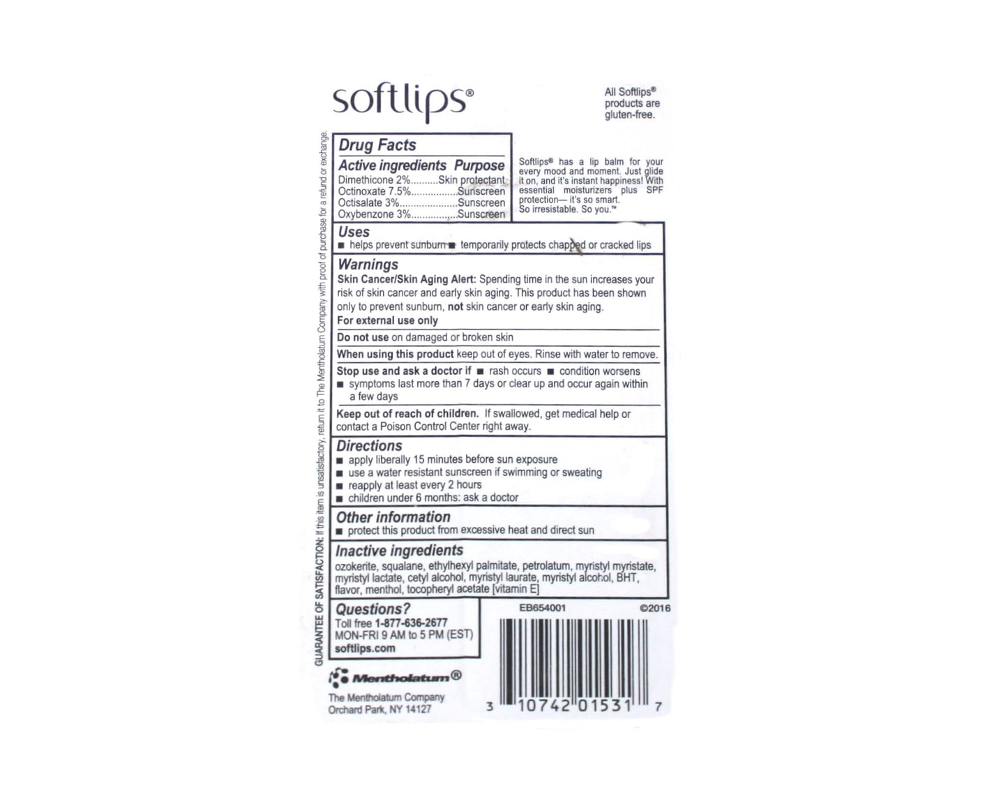 Softlips Lip Protectant/Sunscreen, Value Pack, Cherry, Twinpack Beauty & Personal Care SoftLips