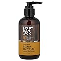 Every Man Jack Beard + Face Wash - Sandalwood | 200 ml - 1 Bottle | Naturally Derived, Parabens-free, Pthalate-free, Dye-free, and Certified Cruelty Beauty & Personal Care Every Man Jack