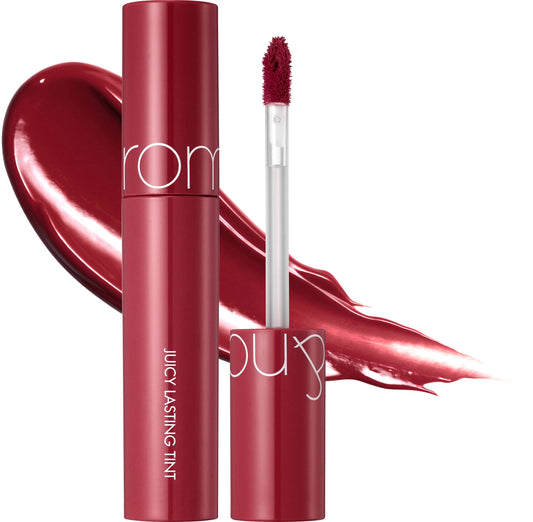 rom&nd Juicy Lasting Tint #12 Cherry Bomb - K-Beauty Vibrant Red Lip Stain for Pure, Glossy, Long-Lasting Hydration & Effortless Natural Radiance Beauty and Personal Care rom&nd