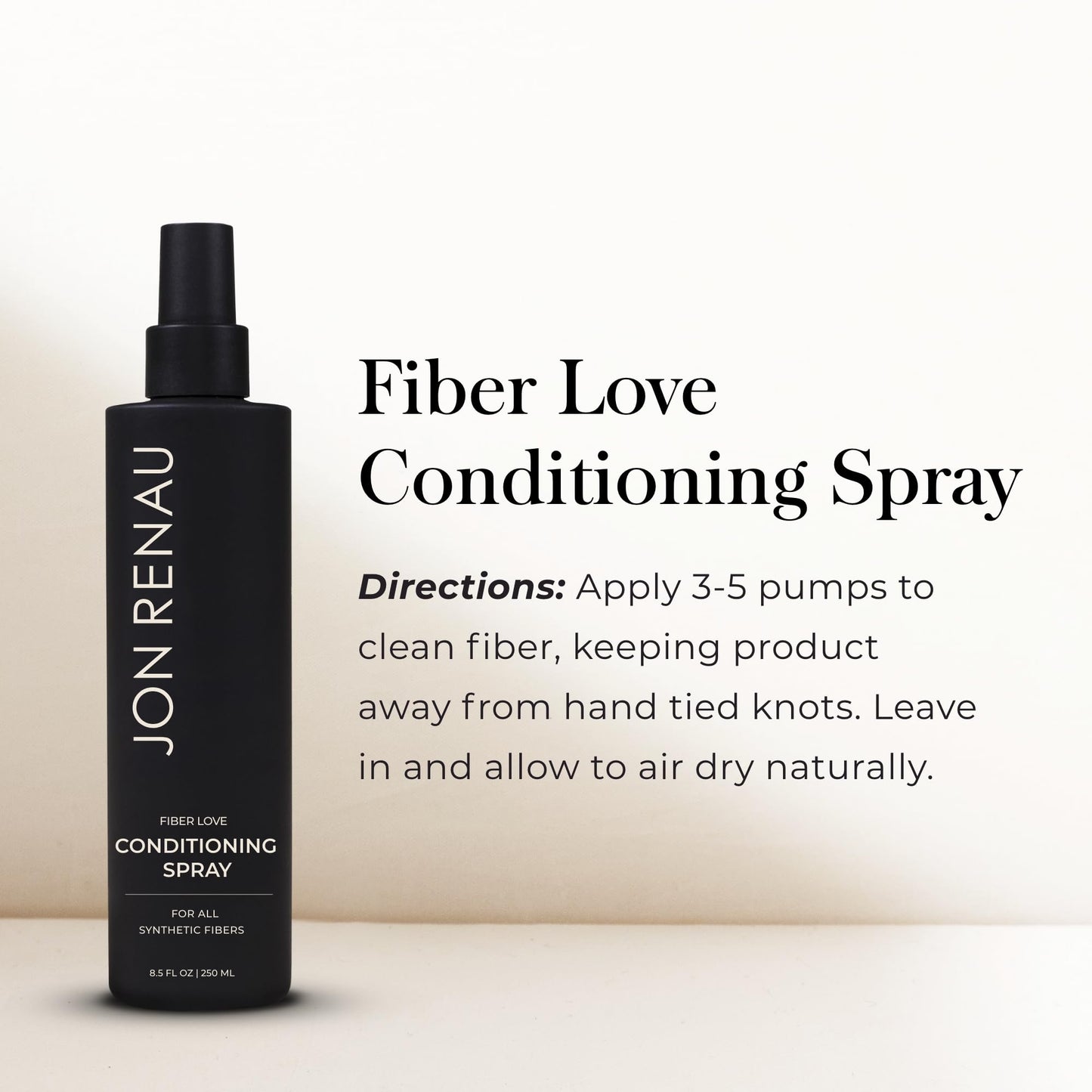Jon Renau Fiber Love Wig Care Bundle, Synthetic Wig Shampoo and Leave In Conditioning Spray, Sulfate and Paraben Free Wash and Detangling System Beauty & Personal Care Jon Renau