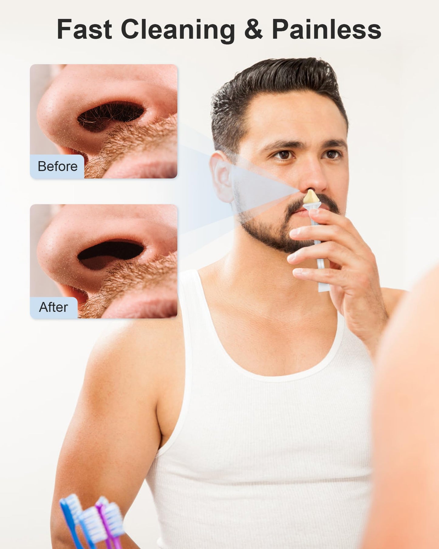 100 Pcs Nose Wax Sticks, Nose Wax Kit Men and Women Nose Wax Applicator Sticks for Nostrils Ears Face Cleaning(100 Nose Waxing Sticks) Beauty and Personal Care Difenni