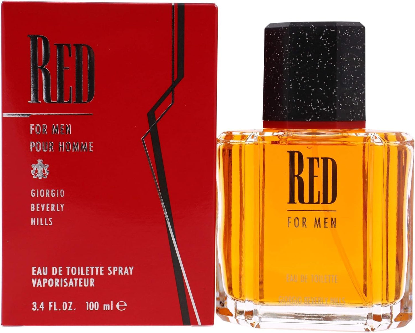 Giorgio Beverly Hills Men's Cologne, Red, Eau De Toilette EDT Spray, 3.4 fl oz Beauty & Personal Care Giorgio