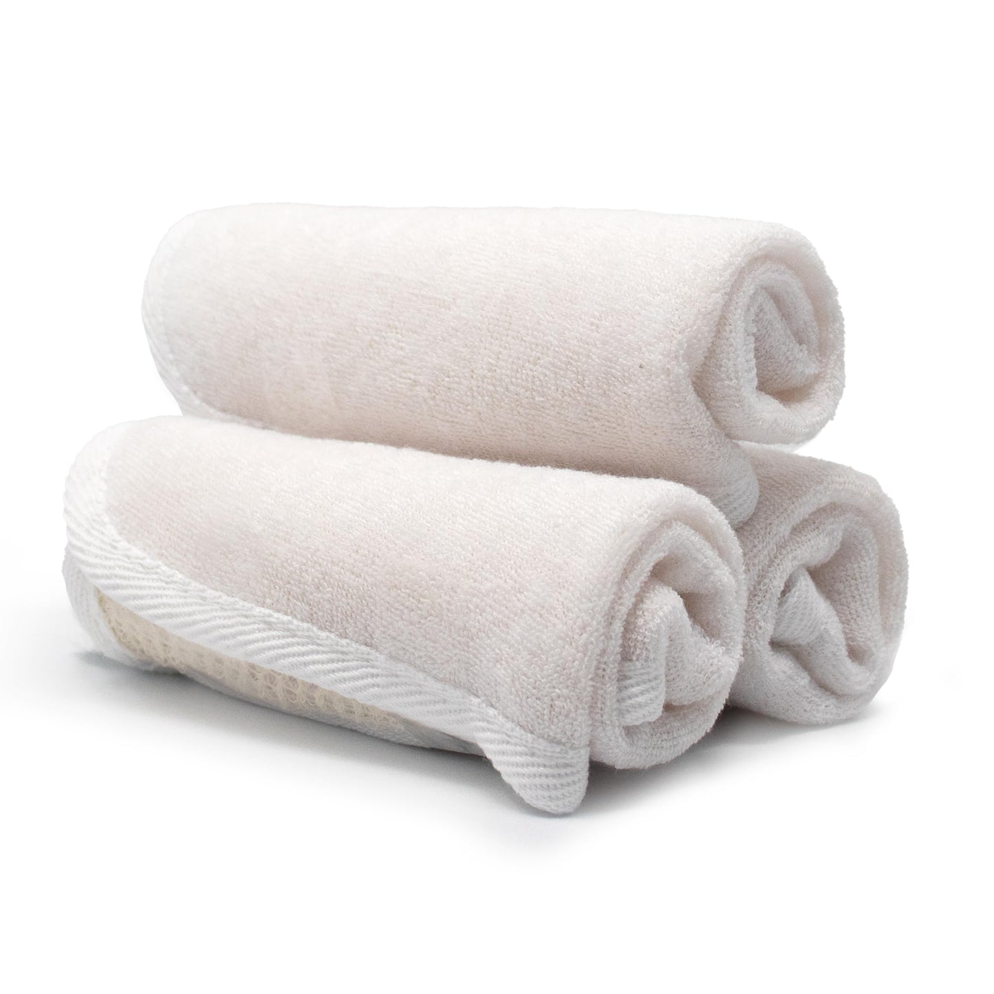 PARADISO Evriholder Soft-Weave Exfoliating Wash Cloths Dual-Textured for Face and Body, Pack of 3, White Beauty & Personal Care Evriholder