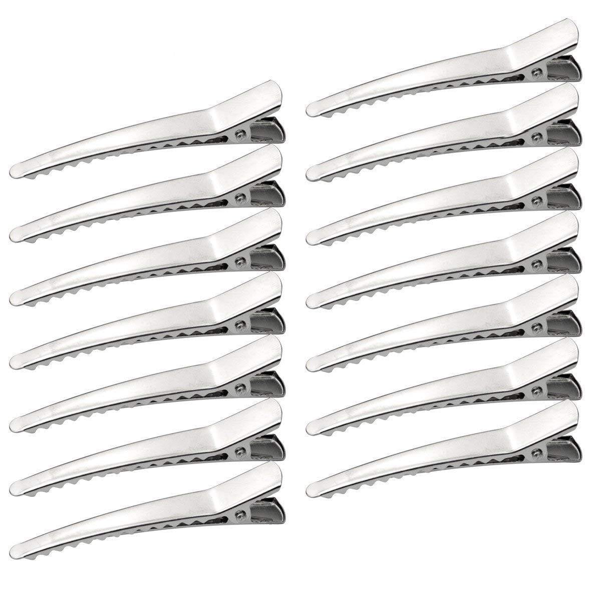 50 Pack 2.36 inches Hair Clips, Marrywindix Silver Metal Alligator Hair Pins Teeth Bows Hair Clips Hairdressing Salon Hair Grip DIY Accessories Beauty & Personal Care Marrywindix