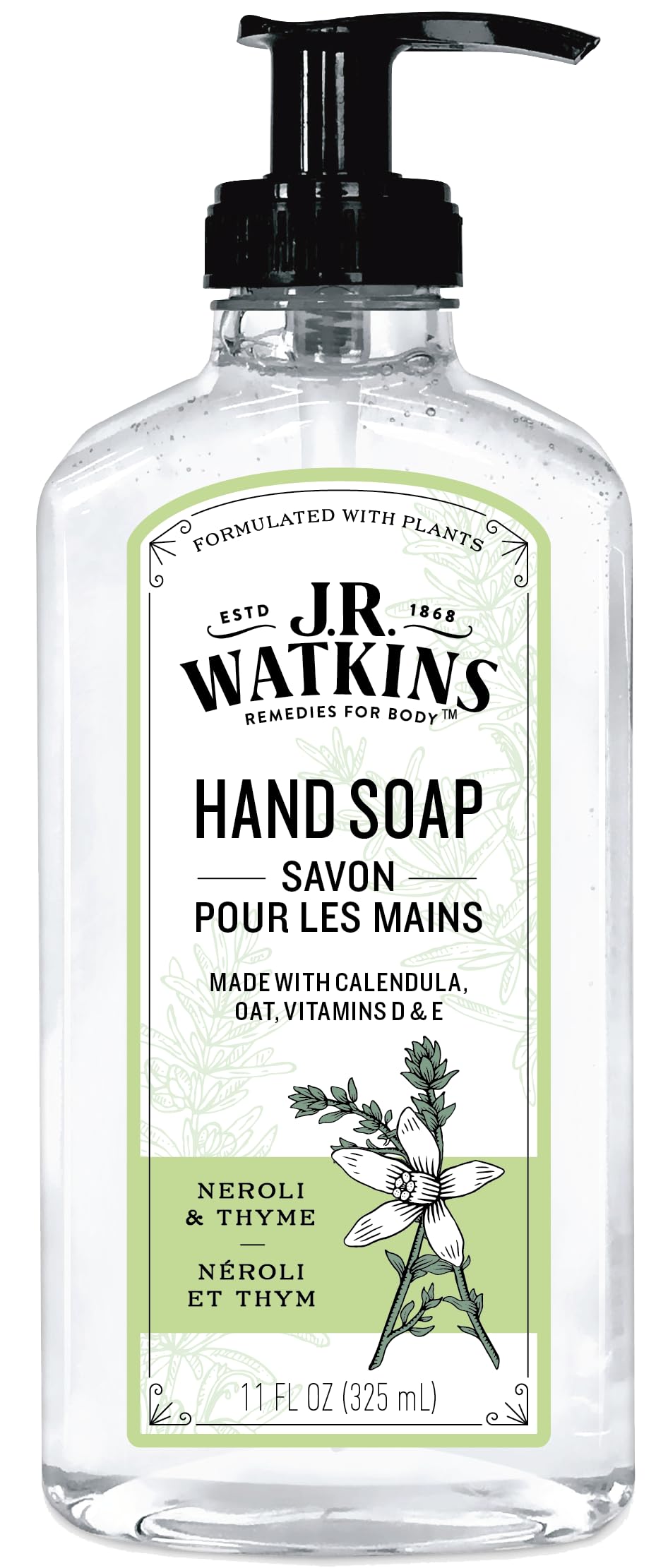 J.R. Watkins Neroli & Thyme Liquid Hand Soap 11 fl oz, pack of 1 Beauty & Personal Care J.R. Watkins