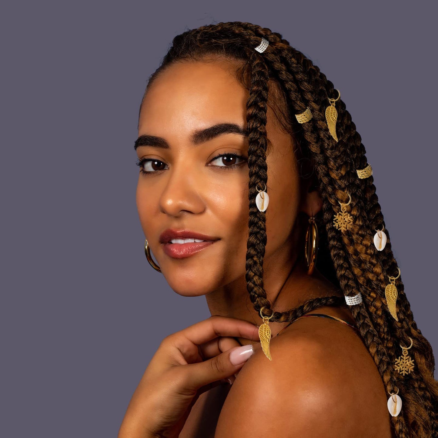 Vaikby 201PCS Hair Jewelry Beads for Braids, Gold and Silver Hair Dreadlock Accessories, Metal Hair Rings, Hair Charms Pendants, Braid Cuffs Clips Beauty & Personal Care Vaikby