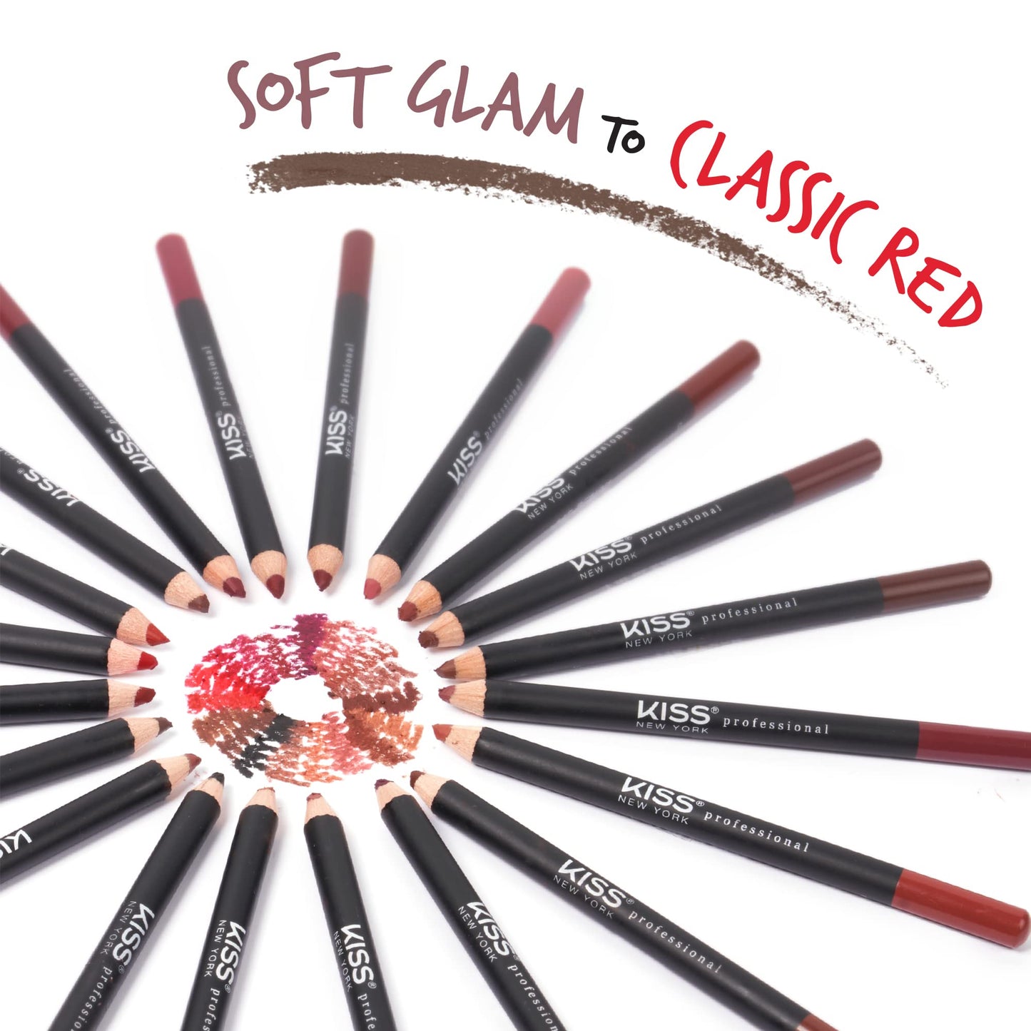 Kiss New York Professional Slim Long-Wear Lip Liner Pencil, Matte Finish Beauty & Personal Care Kiss