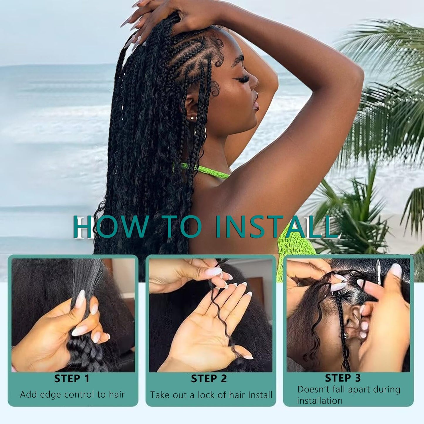 Human Braiding Hair for Boho Braids 18 Inch 110g Deep Wave Bulk Boho Human Hair for Braiding No Weft 12A Curly Human Hair Extensions for Boho Braids 2 Beauty and Personal Care OKVOKV