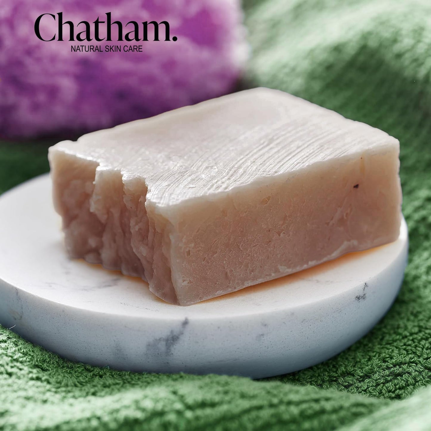 Chatham Unwind Lavender Lemon Oatmeal Moisturizing Soap Bar 5oz for Dry Skin, 100% Natural Ingredients, Shea Butter FREE, and Essential Oils Beauty & Personal Care Chatham Natural Skin Care