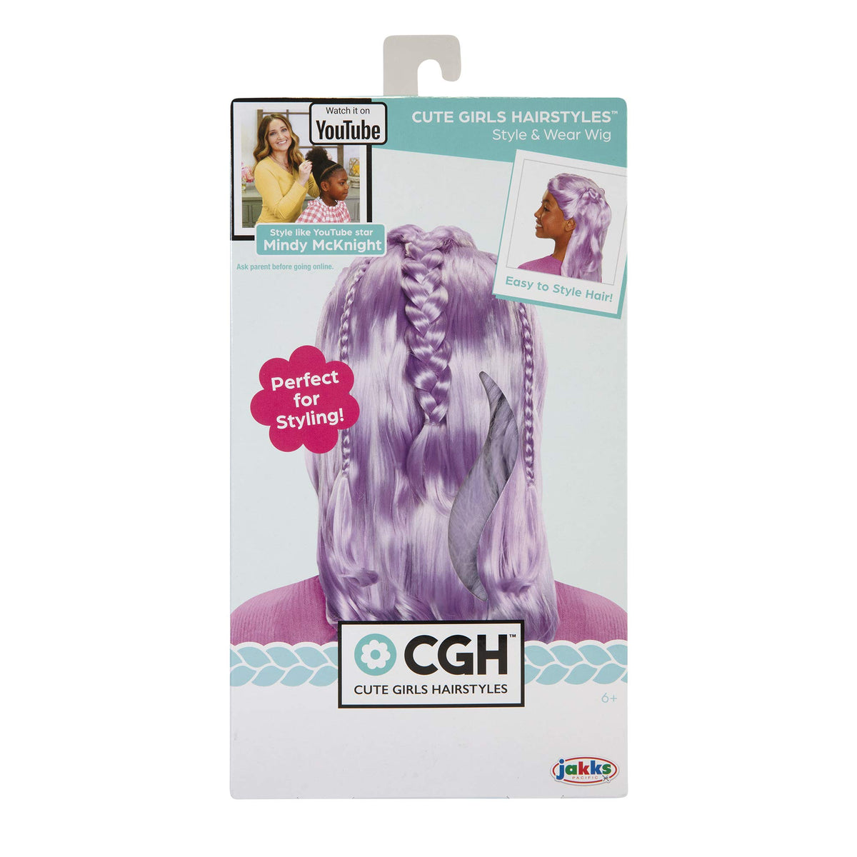CGH Cute Girls Hairstyles! Wig - Purple Wavy Hair Style & Wear Wig
