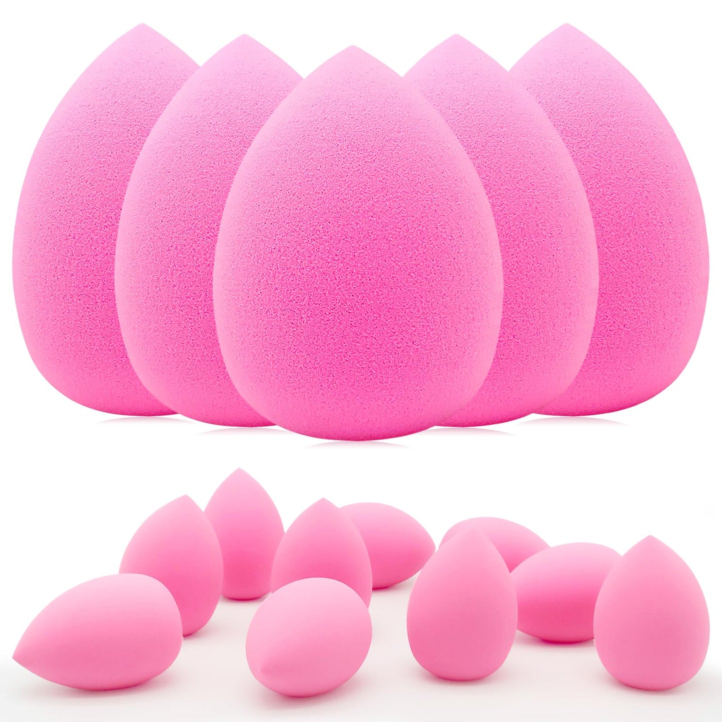12 Pieces Professional Makeup Sponge Set,Latex Free Flawless Soft Setting Face Puffs,Beauty Sponge Blender Cosmetic Applicator Beauty & Personal Care Scartink