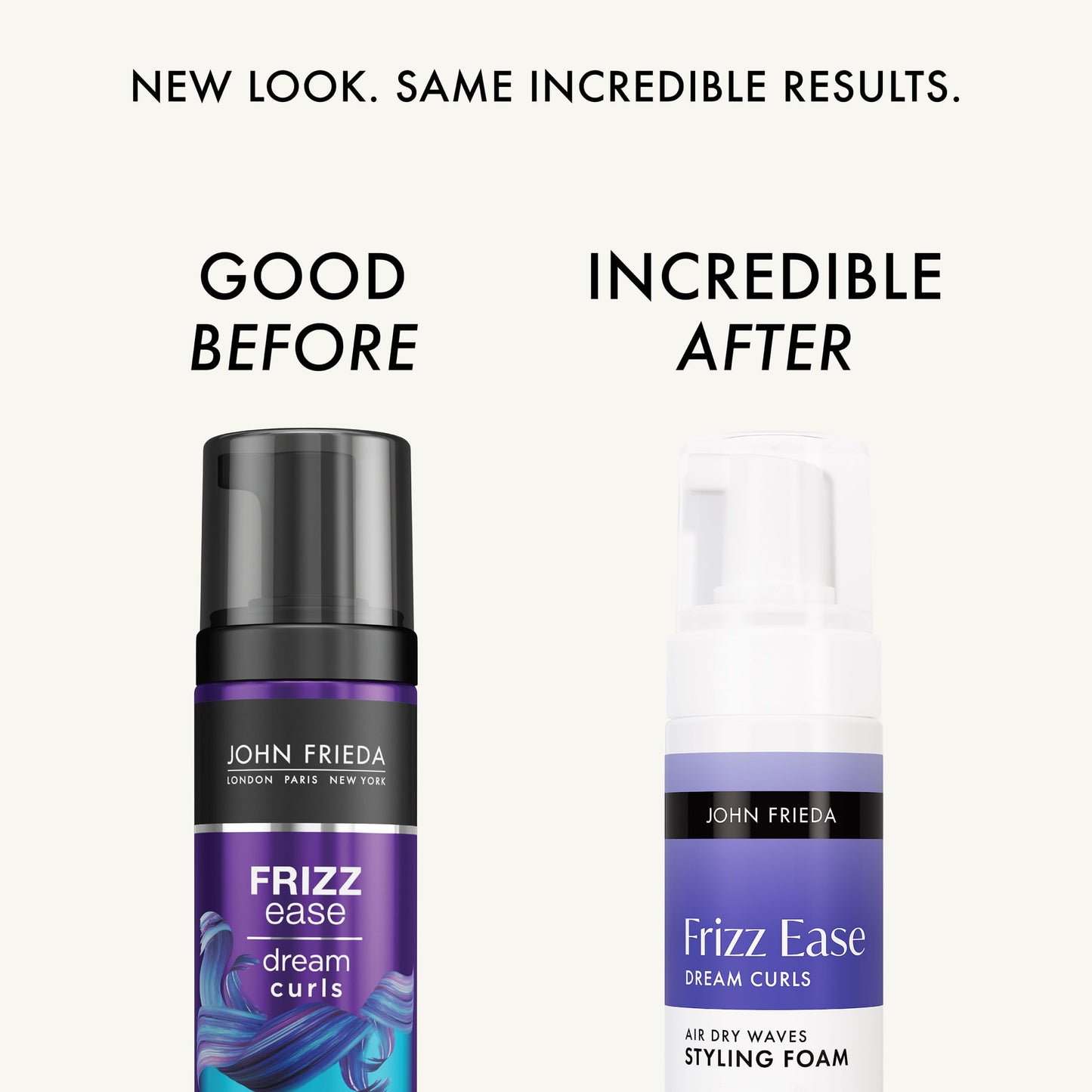 John Frieda Anti Frizz, Frizz Ease Dream Curls Air Dry Waves Styling Foam, Curl Defining Frizz Control, Hair Product for Curly and Wavy Hair, 5 Oz Beauty & Personal Care John Frieda