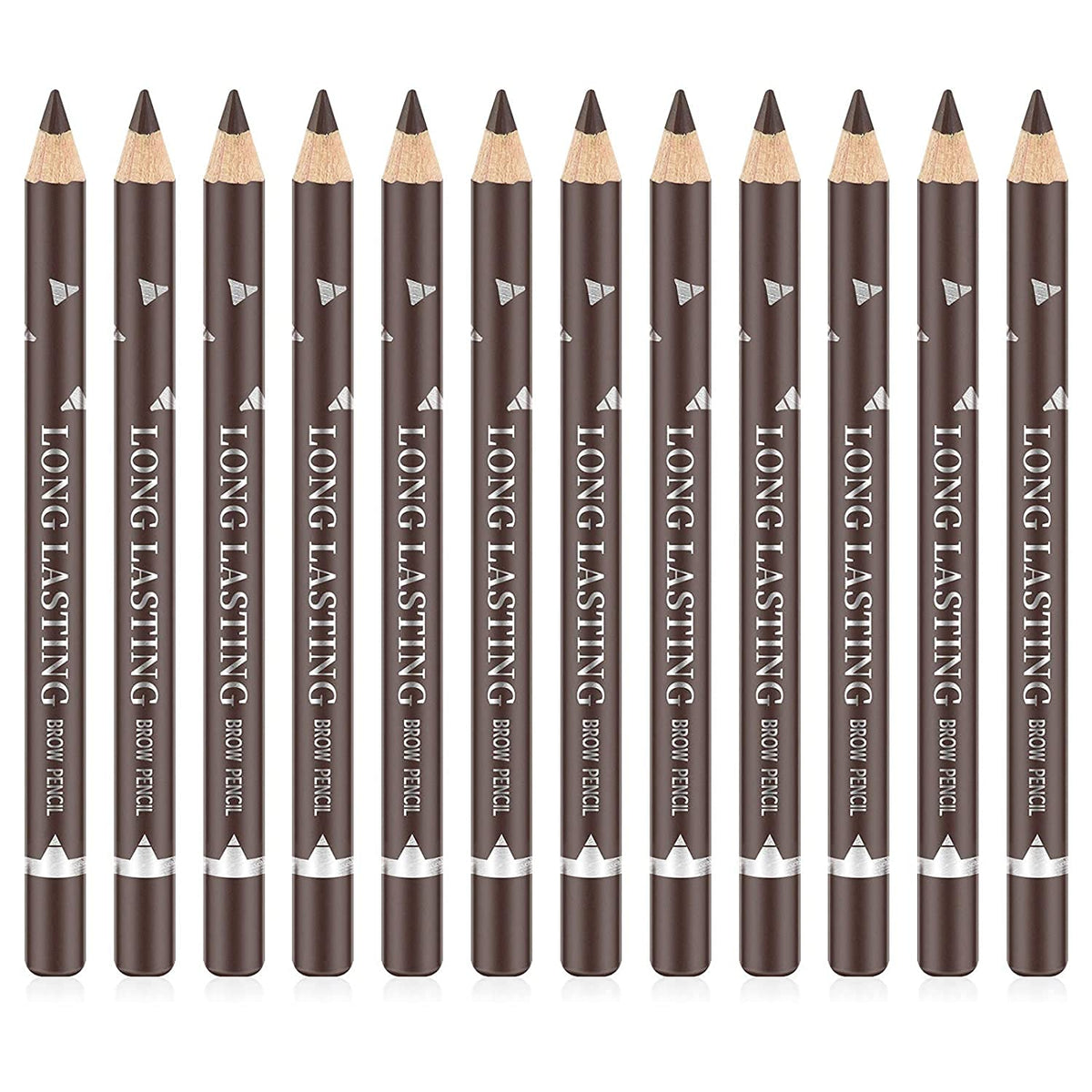 Go Ho 12 PCS Dark Brown Eyebrow Eyeliner Pencils,Sweatproof Eyebrow Pencil,Long-lasting Nice Color Eye Brow Gel Pen Makeup Brow Tint Sticks?Dark Beauty & Personal Care Go Ho