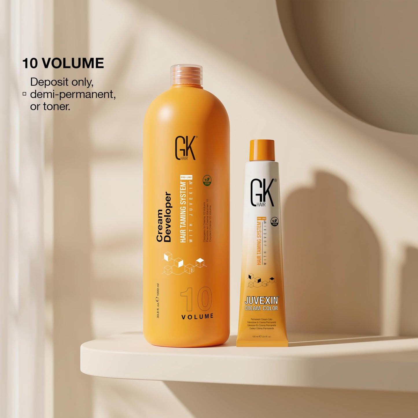 Global Keratin GK HAIR Professional Hair Creme 10 Volume Developer 33.8 Fl Oz for Hair Coloring Bleach - High-Performance Long Lasting Semi-Permanent Beauty & Personal Care GK HAIR