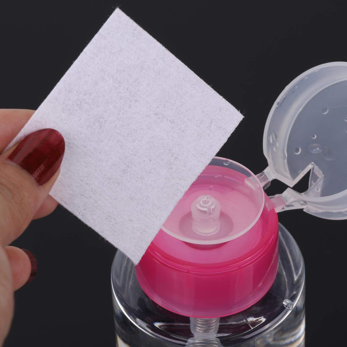 960 pcs Lint Free Nail Wipes Cotton Pads Remover to Soak Off Acrylic Gel Nail Polish with Pumb Bottle Dispenser and 1 Cuticle Pusher Tbestmax Beauty & Personal Care Tbestmax