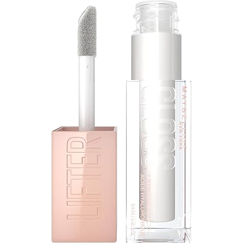 Maybelline Lifter Gloss, Hydrating Lip Gloss with Hyaluronic Acid, High Shine for Plumper Looking Lips, Pearl, Silver Pearl Clear, 0.18 Ounce Beauty & Personal Care MAYBELLINE