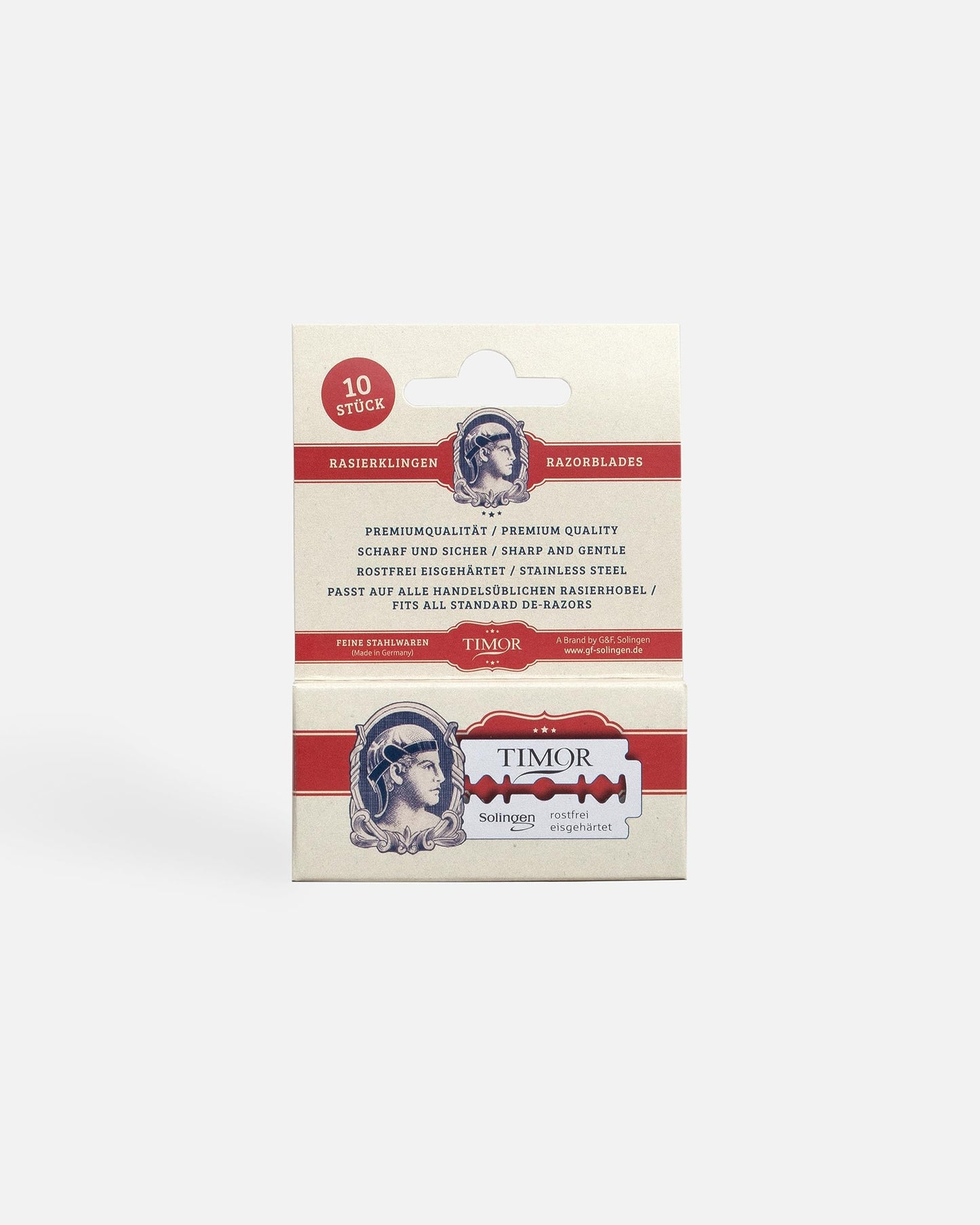 Giesen & Forsthoff TIM902 Razor Blades Stainless/ice Tempered Package Of 10 Beauty and Personal Care Timor