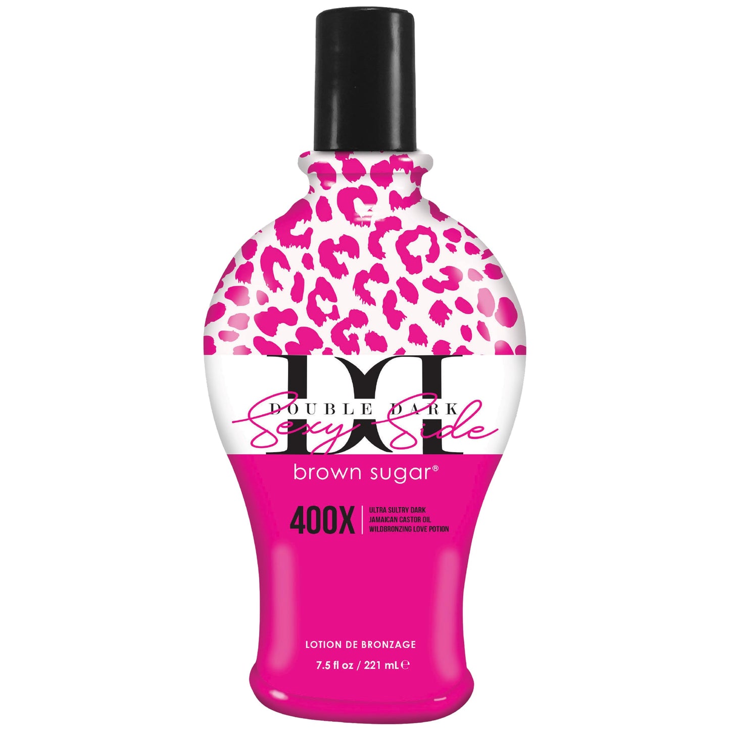 Brown Sugar Double Dark Sexy Side Tanning Lotion, 400X Wildbronzer with Jamaican Black Castor Oil, Double Carrot Oil, Hyaluronic Acid & Peptides, 7.5 Beauty & Personal Care Brown Sugar