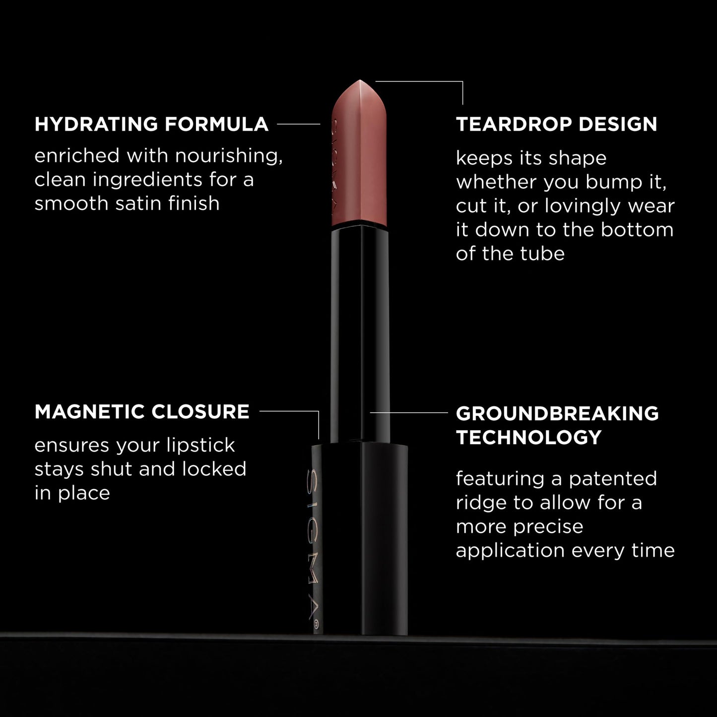 Sigma Beauty Infinity Point Lipstick - Scarlet Beauty & Personal Care Sigma Beauty