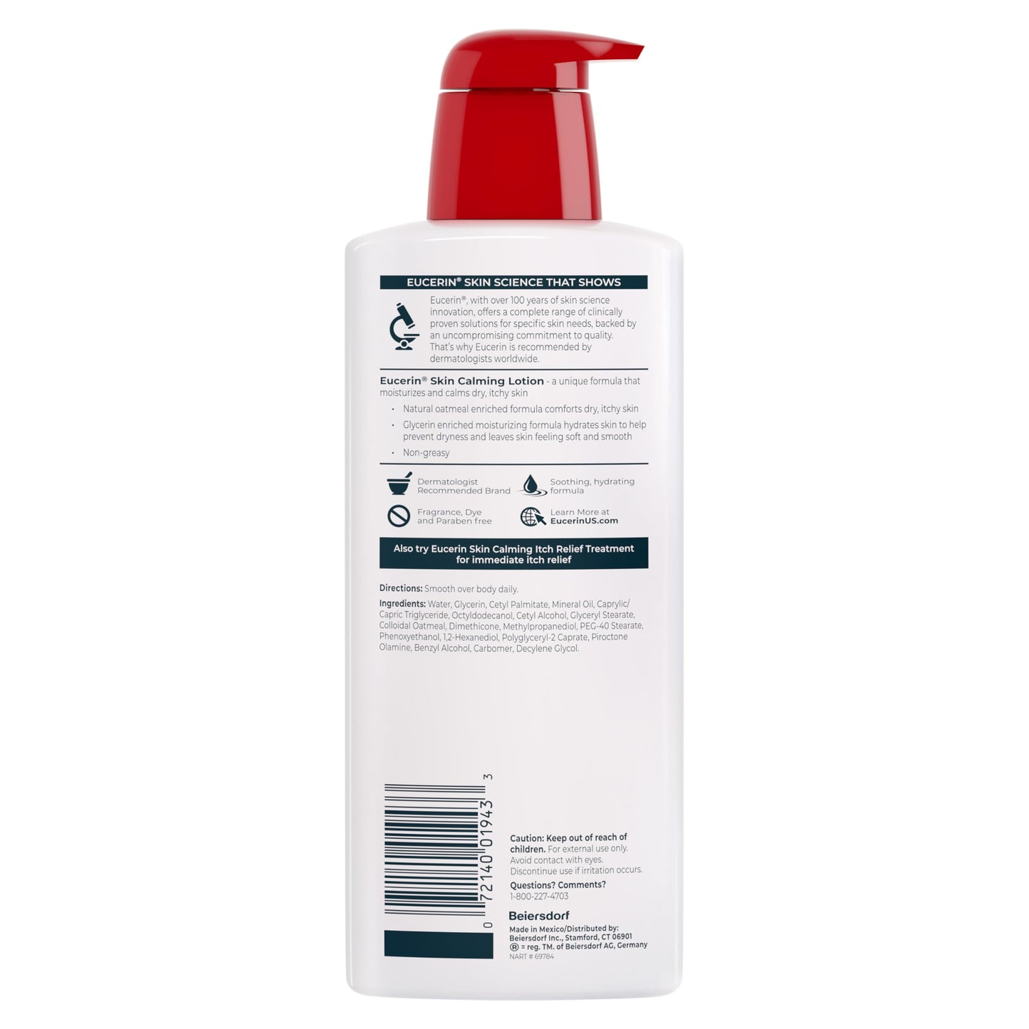 Eucerin Skin Calming Lotion - 16.9 oz, Pack of 2 Beauty & Personal Care Eucerin
