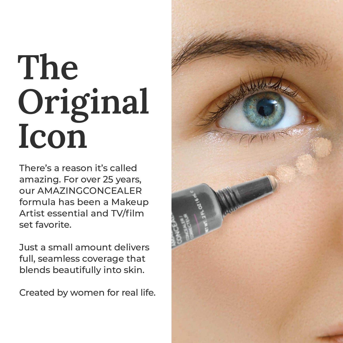 AmazingCosmetics Amazing Concealer, multipurpose full coverage concealer, 0.2 Oz, Fair Beauty & Personal Care AmazingCosmetics