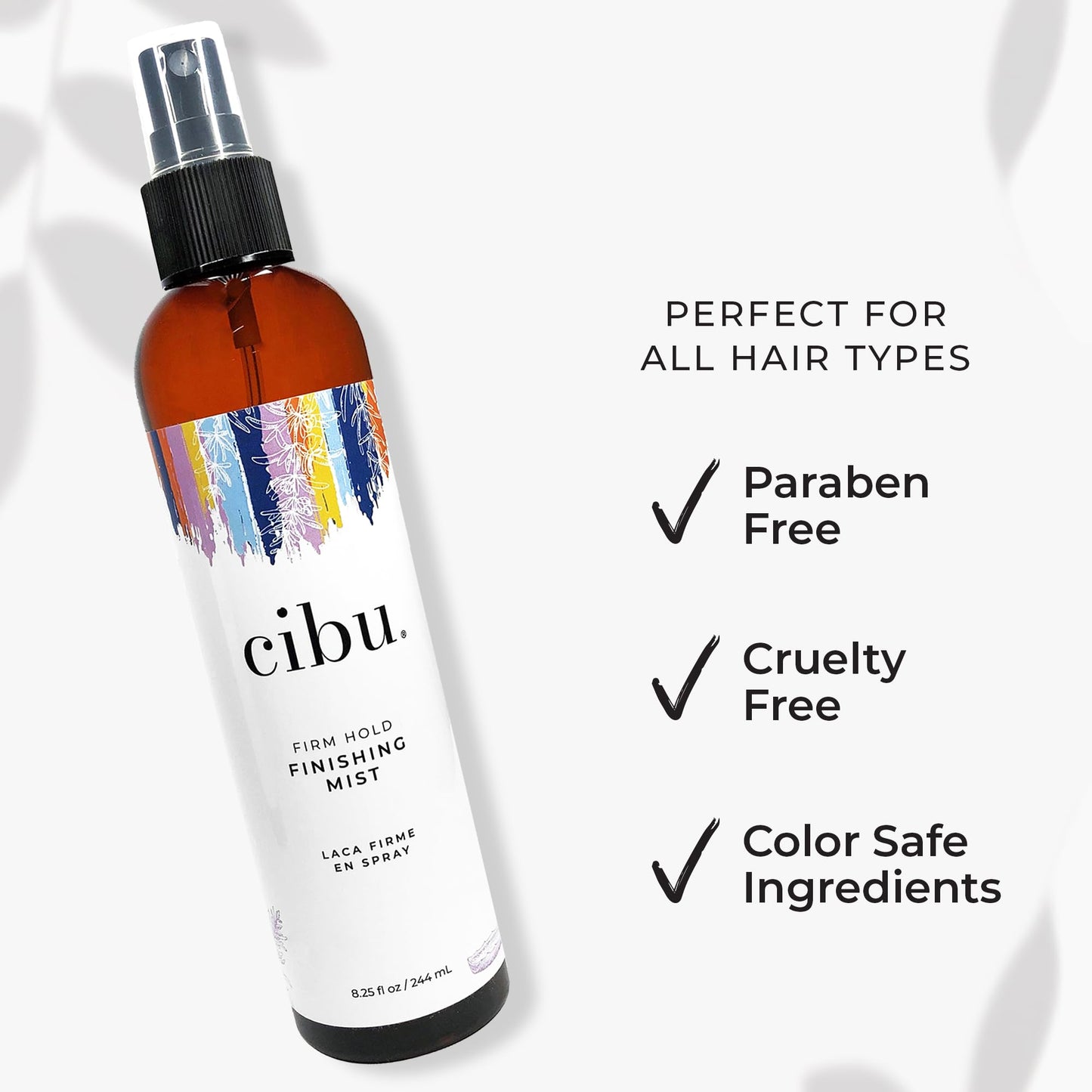 CIBU Firm Hold Finishing Mist - Lightweight Finishing Hair Spray - Long-Lasting Firm Hold Hair Spray with Rosemary Extract, Aloe Leaf Extract Beauty & Personal Care CIBU