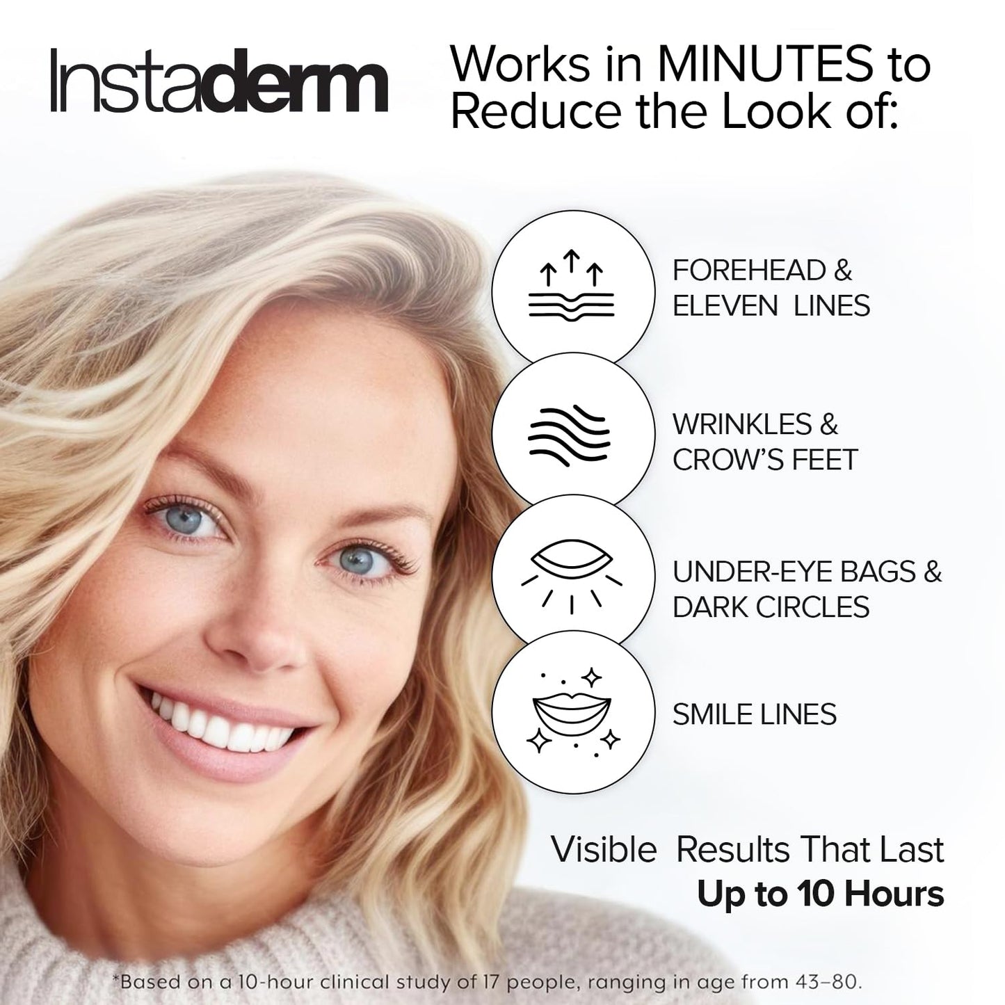 Instant Eye Tightener - Removes Under Eye Bags & Puffiness. Eliminate Dark Circles & Wrinkles. Naturally Ageless Hydrating Cream. Disappears Before Beauty & Personal Care Instaderm