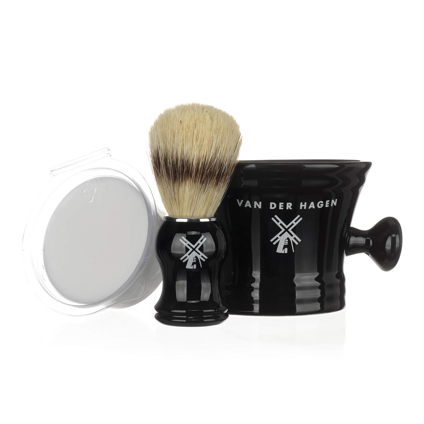 Van Der Hagen® Luxury Shaving Set - Total Men's Wet Shaving Kit w/Boar Bristle Brush, Scented Luxury Soap, Stand and Apothecary Mug Beauty and Personal Care Van Der Hagen
