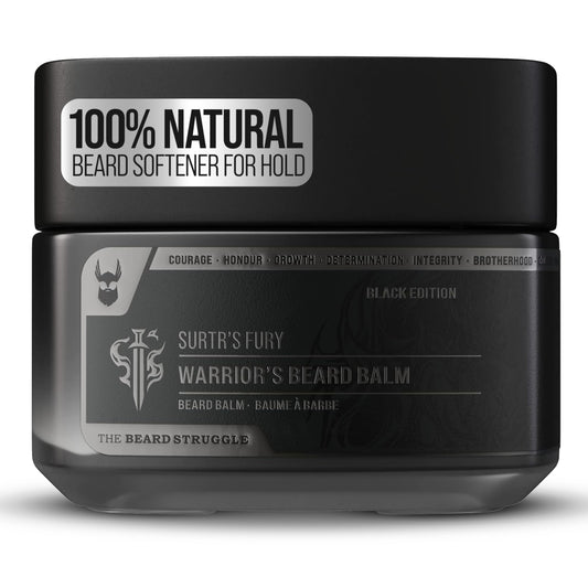 The Beard Struggle Warrior’s Beard Balm - Platinum Collection, Surtr's Fury - Non-Greasy Low-Hold Formula, Luxurious Cologne-Grade Fragrances 100% Beauty and Personal Care The Beard Struggle