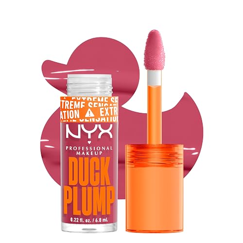 NYX PROFESSIONAL MAKEUP Duck Plump High Pigment Lip Gloss, Lip Plumper Gloss with Spicy Ginger - Strike A Rose Beauty & Personal Care NYX PROFESSIONAL MAKEUP