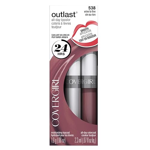 (Pack 2) Covergirl Outlast Lipcolor Wine to Five 538 0.06 Fl Oz Beauty & Personal Care COVERGIRL