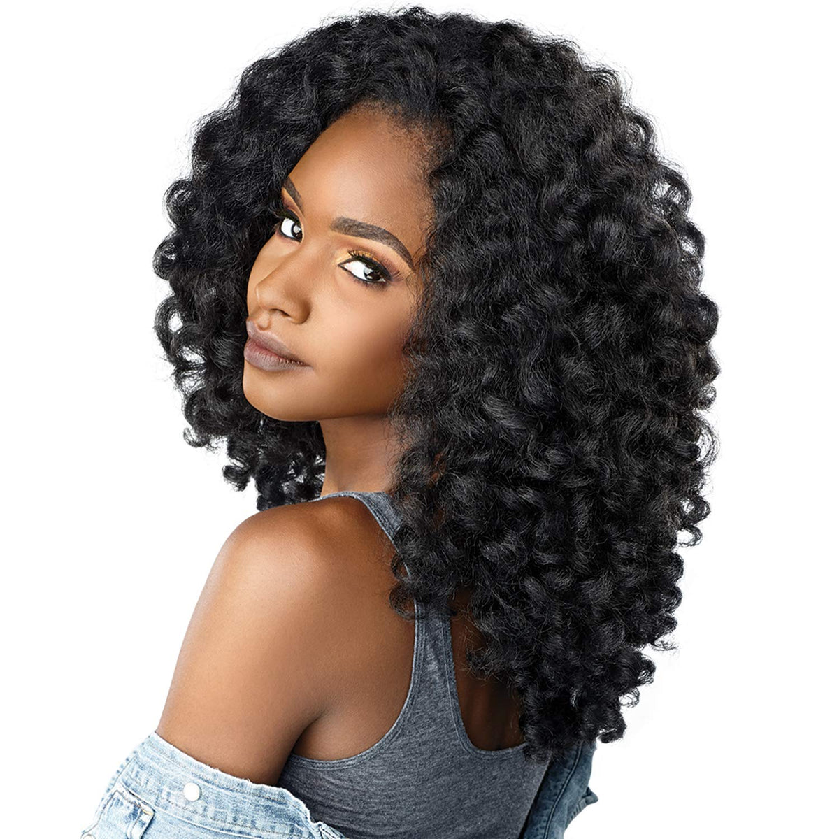 Sensationnel Curls Kinksandco Half Wig-Money Maker, 2 DARKBROWN