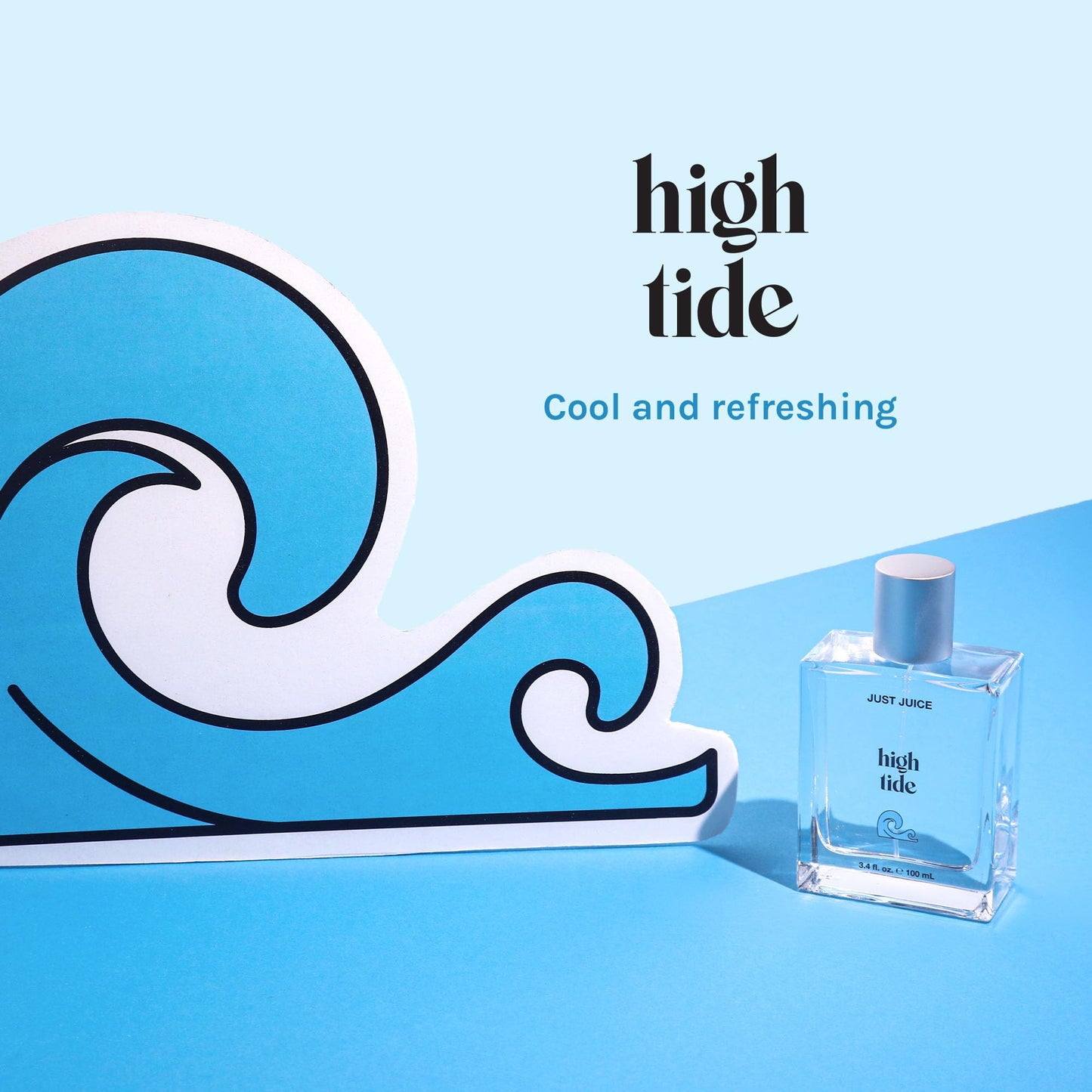 Just Juice High Tide - Cool, Refreshing Perfume for Women and Men - Aquatic Perfume with Ocean Mist, Sea Salt, Amber, Driftwood Notes - 3.4 oz Beauty & Personal Care Just Juice