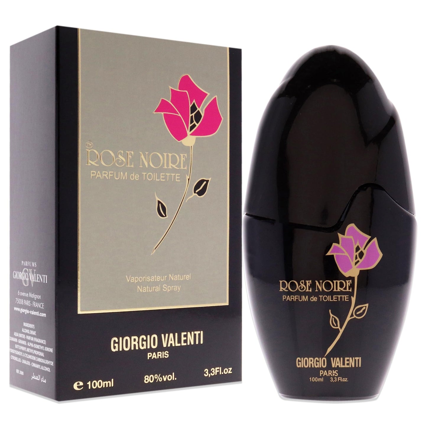 Rose Noire by Giorgio Valenti Pdt Spray 3.3 oz Beauty & Personal Care Giorgio Valenti