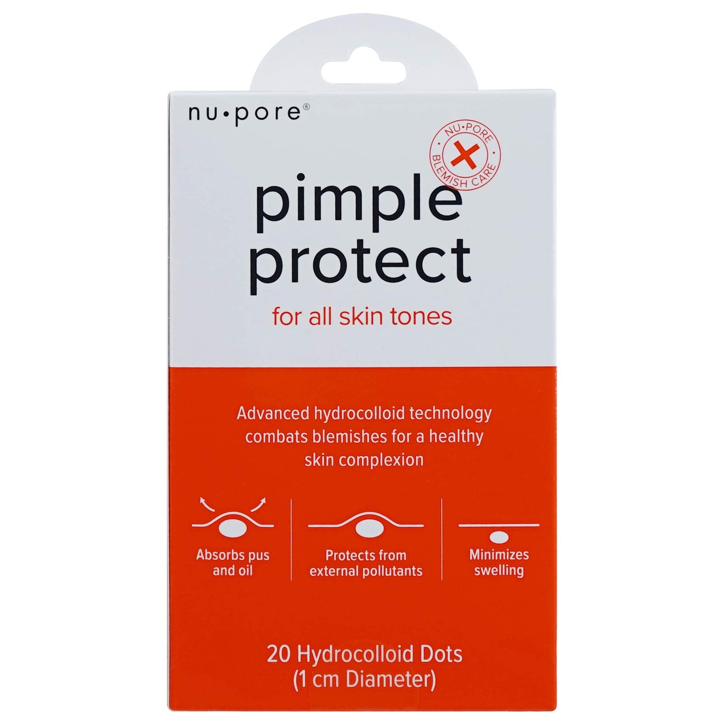 Nu-pore Hydrocolloid Bandages - Pimple Patch Acne and Blemish Patches to Help Blemish Control, 20 Pimple Stickers Per Pack (24 Pack) Beauty & Personal Care nu-pore