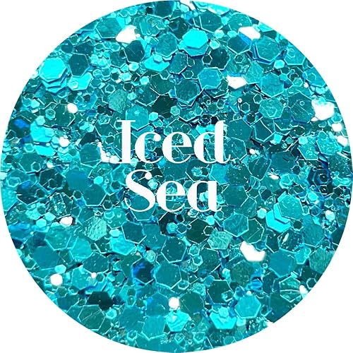 Blue Polyester Glitter Set | Craft Glitter | Glitter for Arts & Crafts | Tumblers | Cosmetics | Nails | Epoxy Resin Art | Slime | DIY | Body Glitter | Beauty & Personal Care Glitter Heart Co.