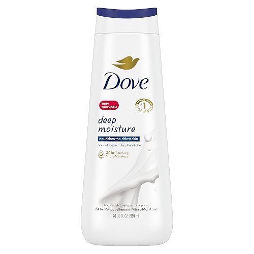 Dove Body Wash Deep Moisture For 24hr Lotion-Soft Skin Moisturizing Skin Cleanser with No Sulfates No Parabens 20 oz Beauty & Personal Care Dove