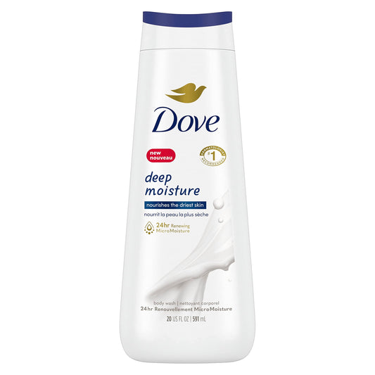 Dove Body Wash Deep Moisture For 24hr Lotion-Soft Skin Moisturizing Skin Cleanser with No Sulfates No Parabens 20 oz Beauty & Personal Care Dove