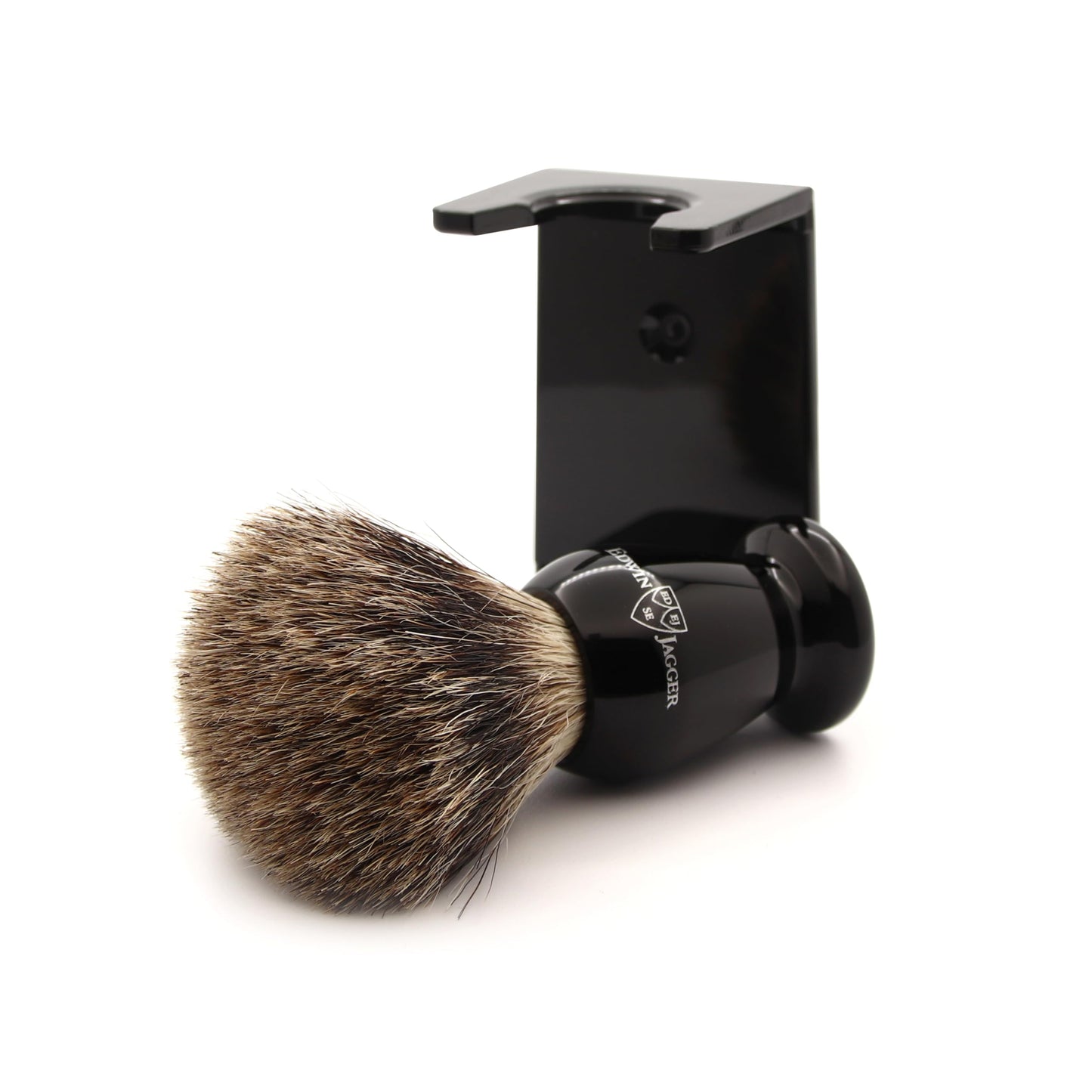 Edwin Jagger 1EJ946SDS Classic Best Badger Hair Exfoliating Shaving Brush with Stand for Shaving Cream or Shaving Soap for Men and Women (Imitation Beauty and Personal Care Edwin Jagger