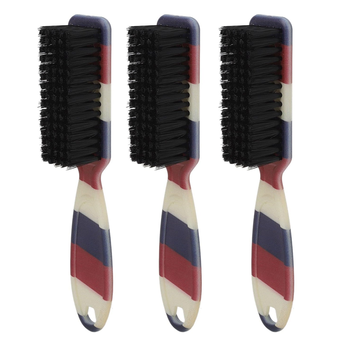 Soft Ergonomic Beard Fade Brush with Reinforced Nylon for Barber and Home Use - 3pcs Set for Comfortable Beard Styling and Cleaning Beauty and Personal Care Saluaqui
