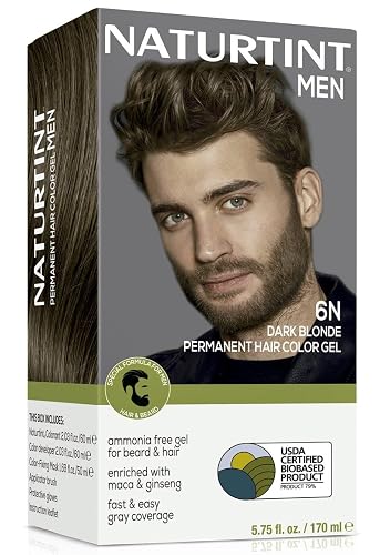 Naturtint Mens Permanent Hair Color for Hair Beard and Mustache (6N Dark Blonde) Beauty & Personal Care Naturtint