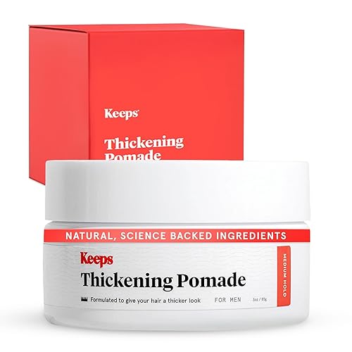 Keeps Thickening Pomade for Men - Matte Finish Medium Hold Styling Pomade - Biotin Hair Styling for Fuller Thicker Looking Hair - Ethanol & Propylene Beauty & Personal Care Keeps
