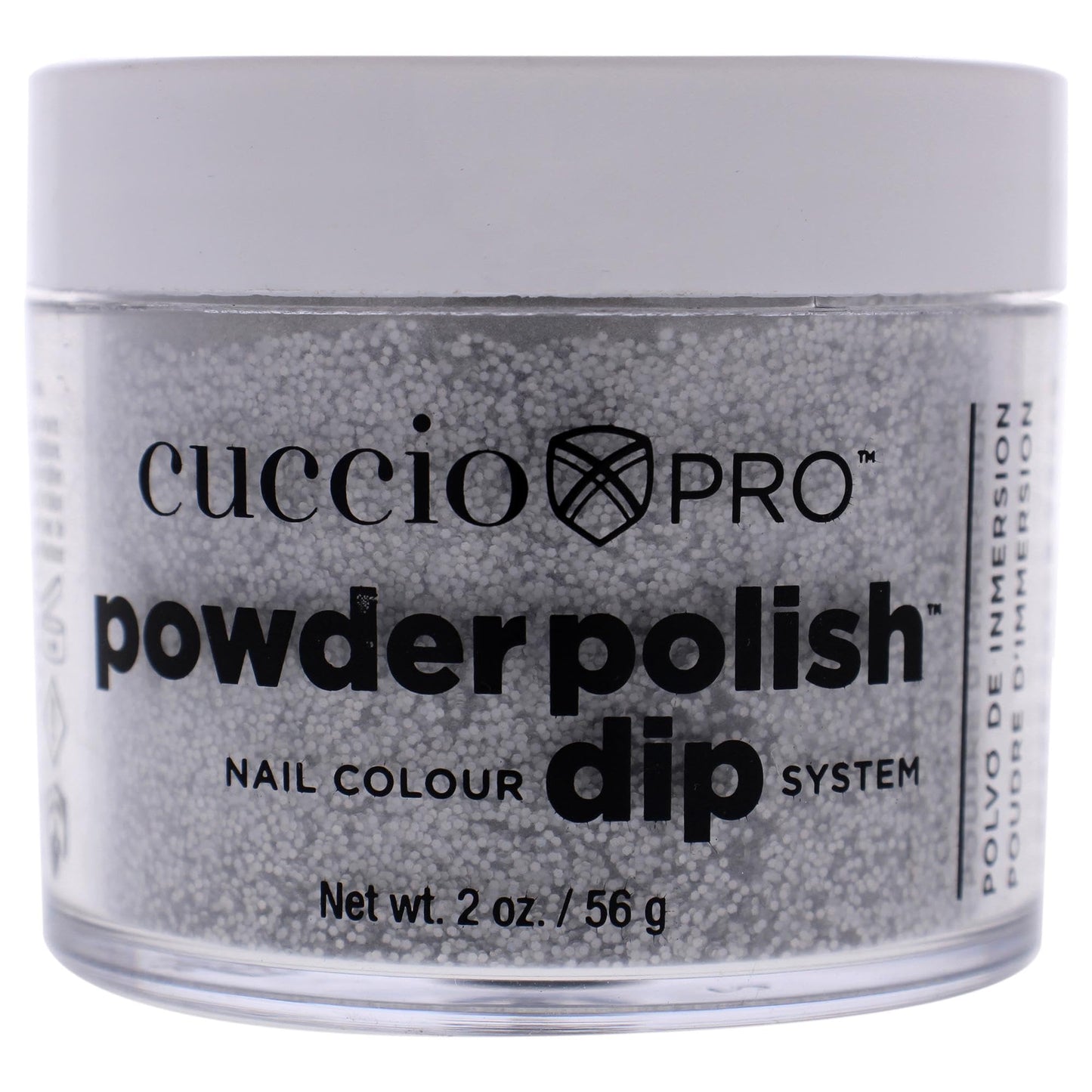 Pro Powder Polish Nail Colour Dip System - Deep Silver Glitter by Cuccio Colour for Women - 1.6 oz Nail Powder Beauty & Personal Care Cuccio