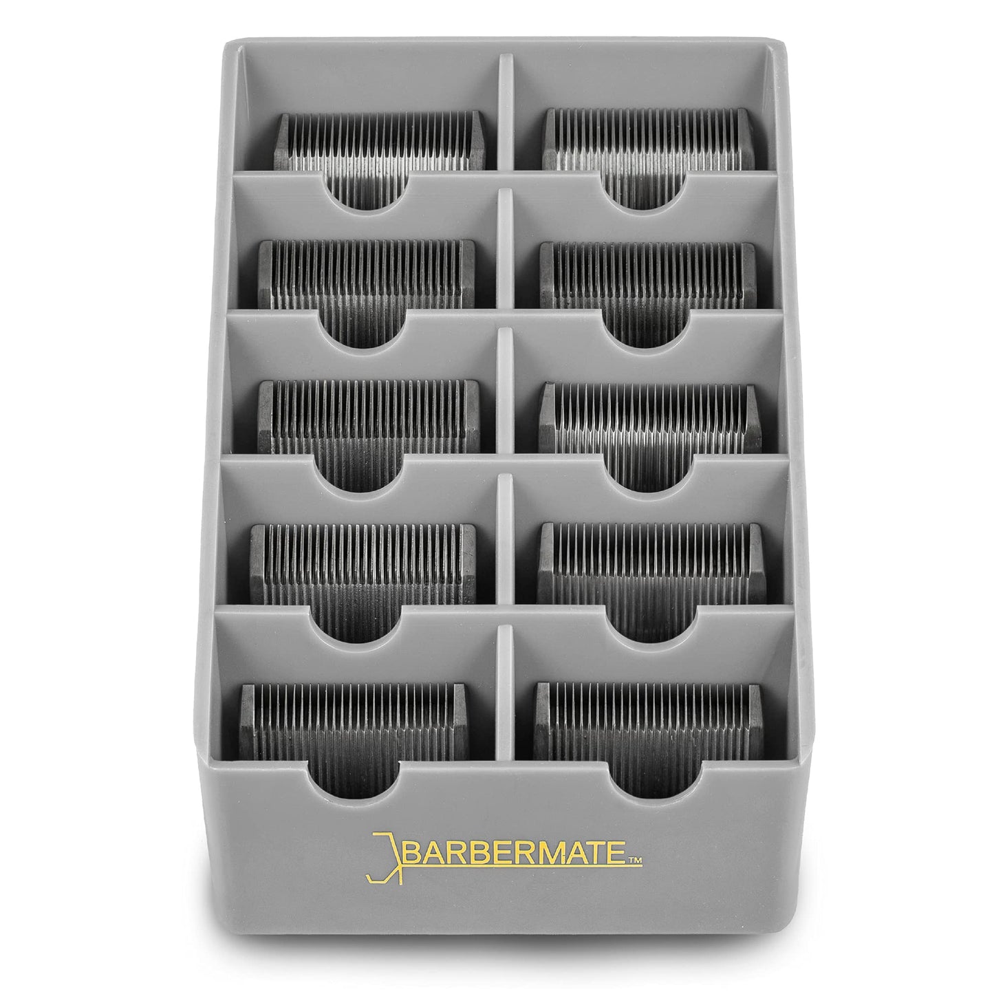 BarberMate® Blade Rack Storage Tray - Holds 10 Clipper Blades (Gray) Beauty and Personal Care BarberMate