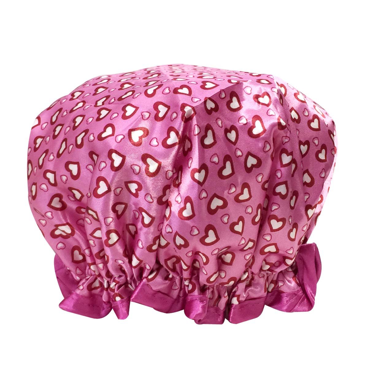 Wrapables Trendy Satin Shower Cap, Petite Hearts Beauty and Personal Care Wrapables