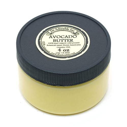 Dr Adorable - 4 oz - Avocado Butter - Refined Pure Natural Organic Raw Beauty & Personal Care Dr Adorable