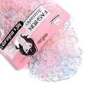 Youxuan Mini Hair Elastics for Girls Transparent Rubber Bands, 1000 PCS, Multi Color Beauty & Personal Care YOUXUAN