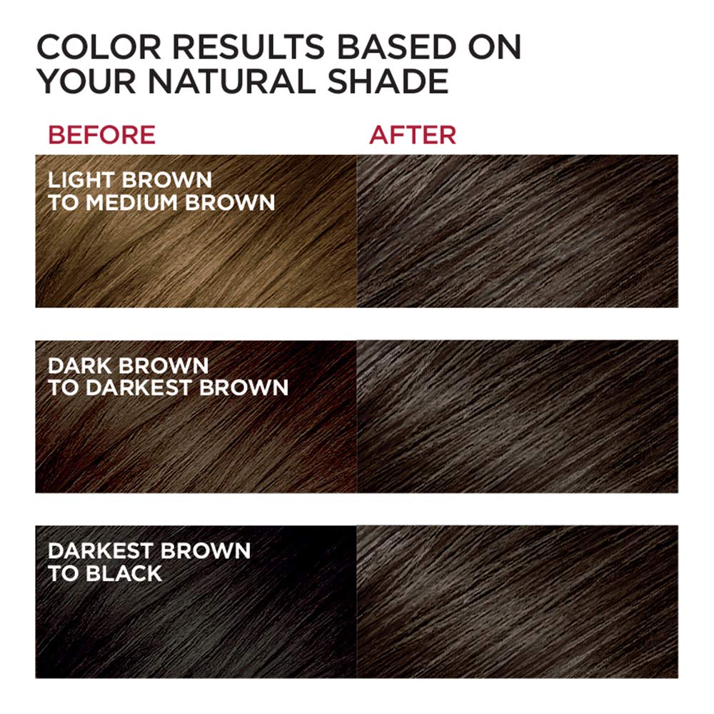 L'Oreal Paris Excellence Creme Permanent Hair Color, 3 Natural Black (Pack of 3)