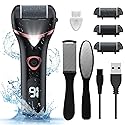 Electric Foot Callus Remover, Rechargeable Portable Electronic Foot File Pedicure Kits, Waterproof Foot Scrubber File, Professional Pedicure Tools Beauty & Personal Care Geopu
